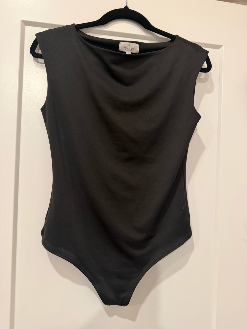 Classic Black Sleeveless Bodysuit - Women